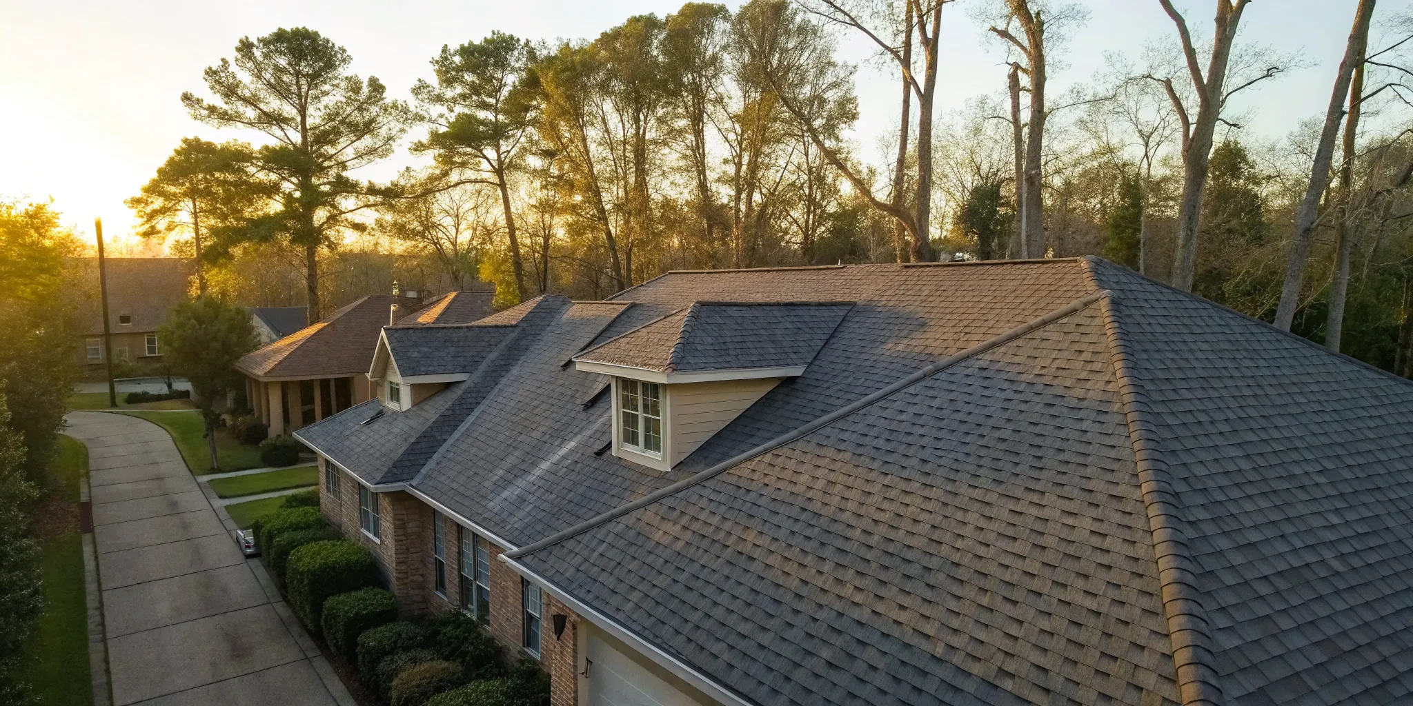 Asphalt shingle roof replacement by RISE Roofing in Corpus Christi