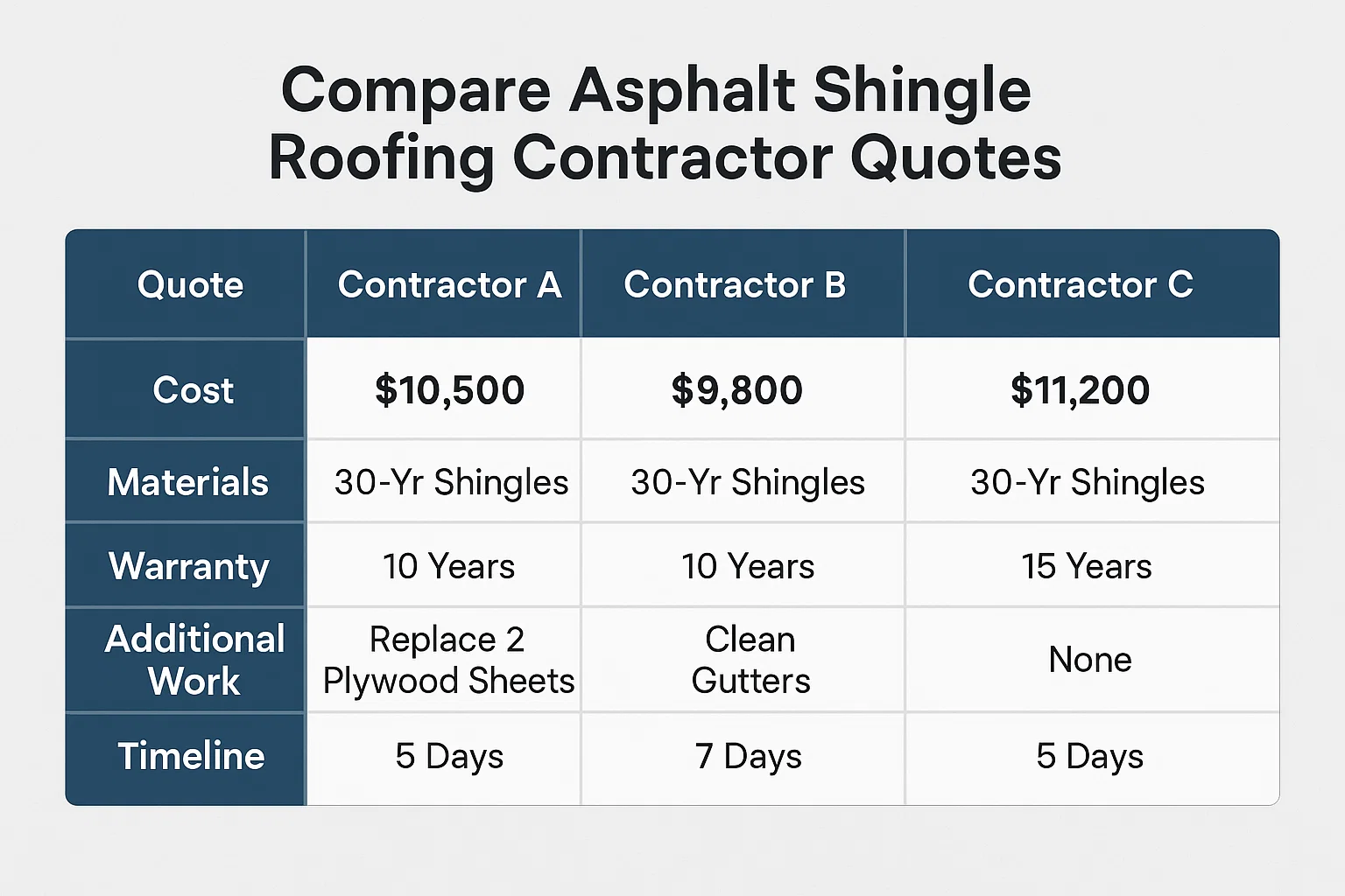 Compare Shingle Roof Quotes in Texas | Free Roofing Checklist