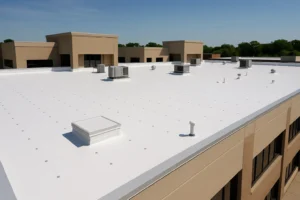 Commercial TPO roofing installed by RISE Roofing in Corpus Christi