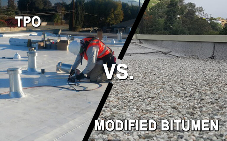 Flat Roof Systems: TPO and Modified Bitumen