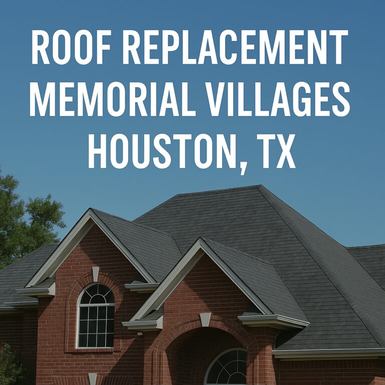 Roof replacement completed on a Memorial Villages home in Houston, TX