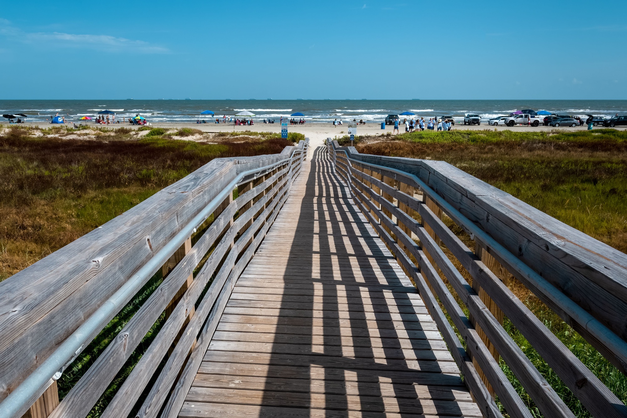 Boardwalk to North Padre Island Texas.