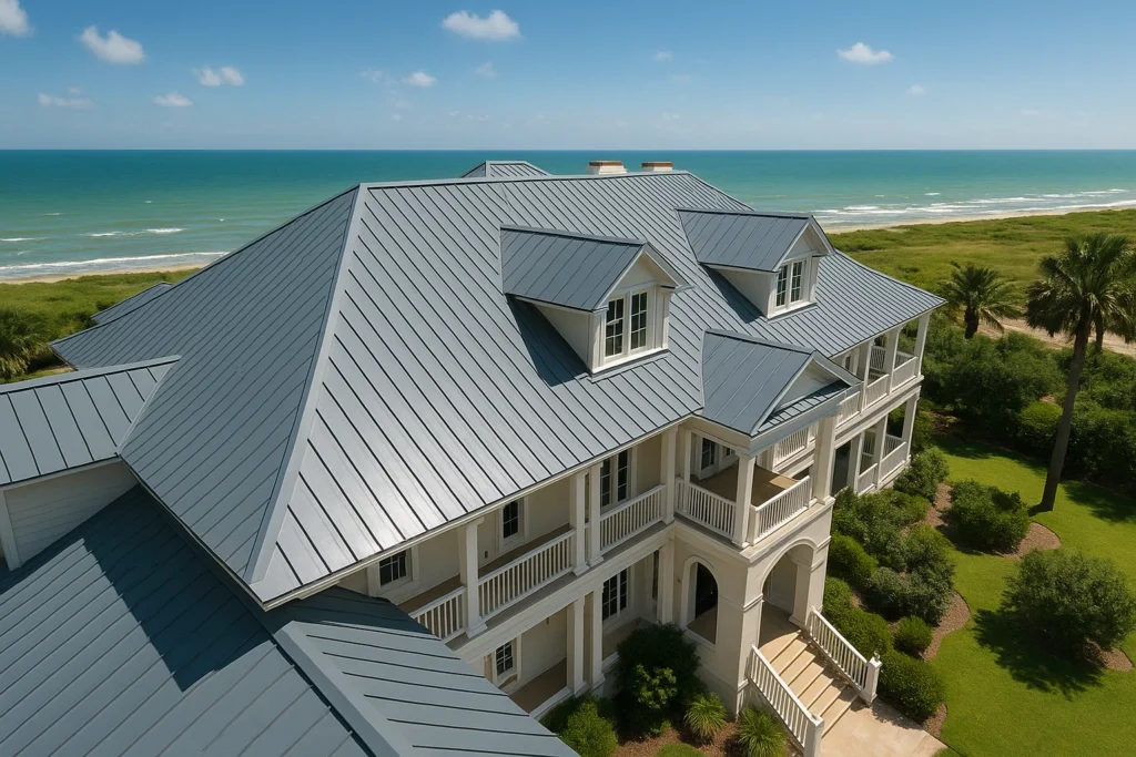 Coastal Metal Roof Replacement – Galveston, Texas